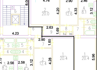 Продам трехкомнатную квартиру, 77.4 м2, Москва, Хорошёвское шоссе, 90, метро Полежаевская