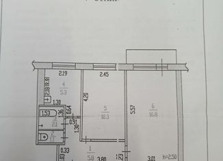 Продается 2-ком. квартира, 42.4 м2, Барнаул, улица Островского, 56