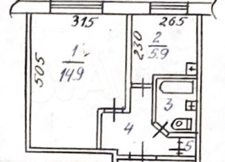 Продам 1-ком. квартиру, 28 м2, Новосибирская область, Центральная улица, 10