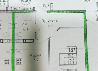 Продам 1-ком. квартиру, 37.3 м2, Ставрополь, ЖК Суворов