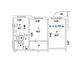 Продам 2-комнатную квартиру, 53.9 м2, Москва, Плавский проезд, 5, метро Бульвар Адмирала Ушакова