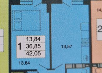 Продается 1-ком. квартира, 50 м2, Краснодар, Степная улица, 1/1к4, ЖК Мозаика