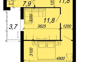 Продается двухкомнатная квартира, 54.5 м2, Екатеринбург, улица Блюхера, 97, метро Уральская