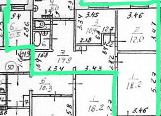 Продажа трехкомнатной квартиры, 79.3 м2, посёлок городского типа Медведево, Комсомольская улица, 36