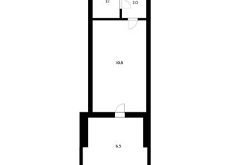 Продаю 1-комнатную квартиру, 21.2 м2, Краснодар, Симферопольская улица, 44, микрорайон Комсомольский