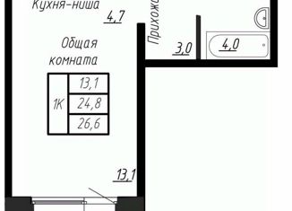 Продается квартира студия, 26 м2, Ленинградская область, Парковая улица, 6к3