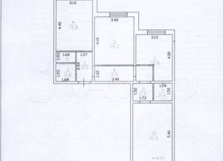 Продам 3-ком. квартиру, 75.8 м2, Санкт-Петербург, проспект Королёва, 69, ЖК Каменка