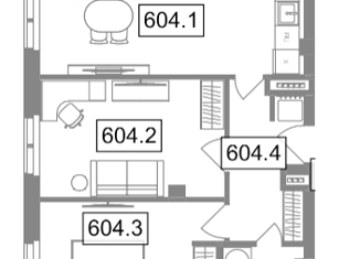 Продажа двухкомнатной квартиры, 54.2 м2, Санкт-Петербург, Подъездной переулок, 12, метро Технологический институт-2