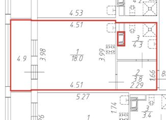 Продаю квартиру студию, 25 м2, Санкт-Петербург, Новолитовская улица, 12, Новолитовская улица