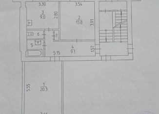 2-комнатная квартира на продажу, 57.1 м2, Пермь, улица Мира, 61А, Индустриальный район