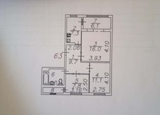 Продается 3-ком. квартира, 63.8 м2, Астраханская область, Звездная улица, 3к2