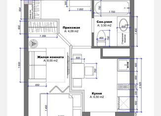 Продажа квартиры студии, 22 м2, Сочи, ЖК Семейный, улица Калараша, 64/13к5