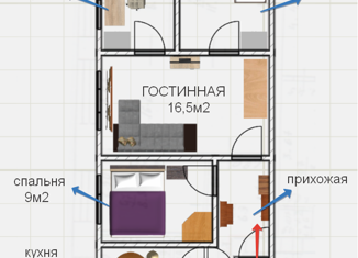 Продажа четырехкомнатной квартиры, 61 м2, рабочий посёлок Лесогорск, улица Строителей, 9