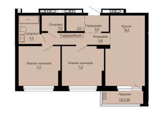 Продажа 2-комнатной квартиры, 60 м2, Екатеринбург, улица Колмогорова, 73к4, улица Колмогорова