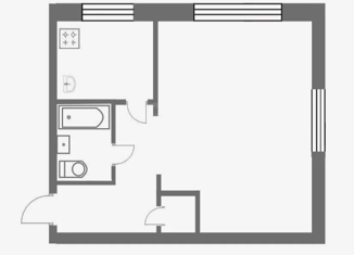 1-комнатная квартира на продажу, 31.2 м2, Чита, улица Столярова, 23