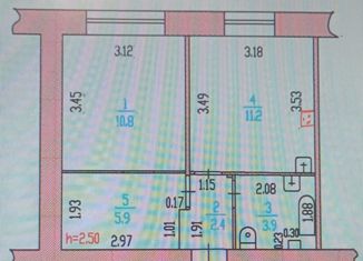 Продам 2-ком. квартиру, 34.2 м2, Барнаул, улица Сухэ-Батора, 20к2