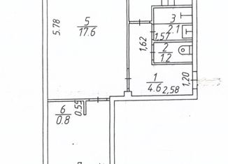 Продам двухкомнатную квартиру, 44.6 м2, Петрозаводск, Кондопожская улица, 3, Октябрьский район