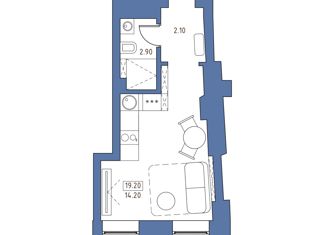Продам квартиру студию, 19.2 м2, Санкт-Петербург, Рижский проспект, 70Р, Рижский проспект
