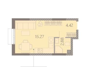 Продажа квартиры студии, 22.8 м2, Москва, Ильменский проезд, 4с3, метро Верхние Лихоборы
