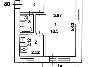 1-ком. квартира на продажу, 31 м2, Москва, Сеславинская улица, 28, район Филёвский Парк