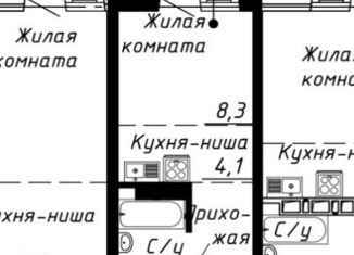Продается квартира студия, 23 м2, Обь, Октябрьская улица, 5