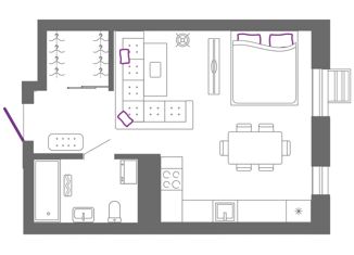 Продаю квартиру студию, 36 м2, Екатеринбург, улица Крауля, метро Площадь 1905 года