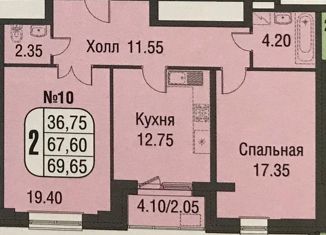 Продаю 2-ком. квартиру, 67.6 м2, Москва, Смольная улица, 49, Смольная улица