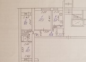 Продаю трехкомнатную квартиру, 59.4 м2, Калужская область, проспект Маркса, 88