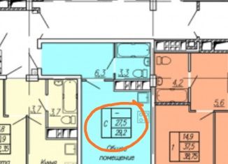 Продаю квартиру студию, 29.2 м2, Иваново, микрорайон Видный, литН, Ленинский район