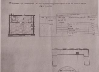 Продажа однокомнатной квартиры, 39.5 м2, Московский, улица Никитина, 11к4