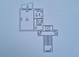 Продажа однокомнатной квартиры, 36.8 м2, посёлок Марьино, посёлок Марьино, 5