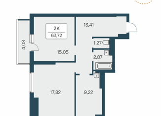 Продажа 3-комнатной квартиры, 63.72 м2, Новосибирск, улица Зорге, 229/3, ЖК Времена года