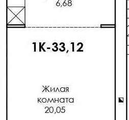 Продается квартира студия, 33.12 м2, село Дивеево, улица Симанина, 6