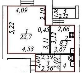 Продам 1-ком. квартиру, 39.3 м2, Арамиль, улица Космонавтов, 11Б