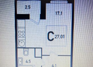 Продам квартиру студию, 27.25 м2, Москва, жилой комплекс Люблинский Парк, к9-10, ЖК Люблинский Парк