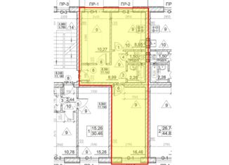 Продажа 2-ком. квартиры, 47 м2, посёлок Шушары, Московское шоссе, 256к3, ЖК Вариант