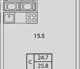 Квартира на продажу студия, 25.8 м2, посёлок Новогорелово, Промышленная улица, 2