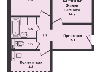 Продаю 3-ком. квартиру, 64.6 м2, Новосибирск, Красный проспект, 817, ЖК Инфинити