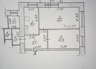 Продаю 2-комнатную квартиру, 45.4 м2, поселок городского типа Спирово, улица Строителей, 2