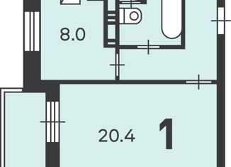 Продажа однокомнатной квартиры, 38.5 м2, Москва, Малая Филёвская улица, 22, Малая Филёвская улица