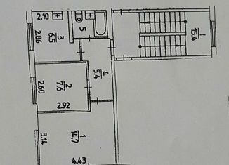 Продаю 2-ком. квартиру, 38.1 м2, Пермь, улица Маршала Рыбалко, 34А, Кировский район