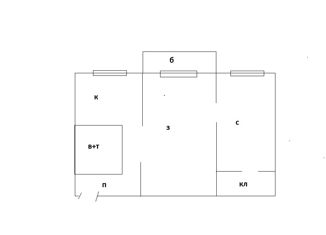 Продаю 2-ком. квартиру, 44 м2, село Михайловка, 1-й квартал, 5