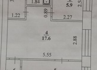 Продаю 2-ком. квартиру, 43.7 м2, поселок городского типа Стройкерамика, Народная улица, 1