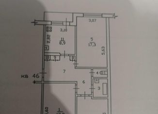 Продается трехкомнатная квартира, 70.8 м2, посёлок Садовый, Владимирская улица, 19