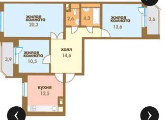 Продаю 3-комнатную квартиру, 83 м2, Москва, улица Ватутина, 4к2, улица Ватутина