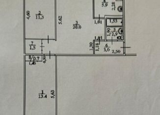Продается 3-комнатная квартира, 58.9 м2, Уфа, Интернациональная улица, 87/1, жилой район Черниковка