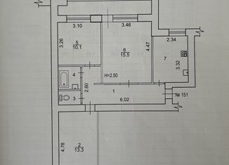 Продаю 3-комнатную квартиру, 65 м2, Волгоградская область, улица Баумана, 16