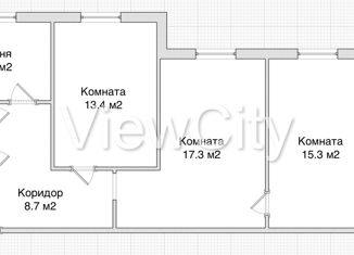 Продаю трехкомнатную квартиру, 65.9 м2, деревня Нурма, деревня Нурма, 15