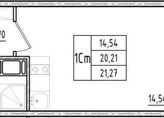 Продаю квартиру студию, 21 м2, Мурино, Воронцовский бульвар, ЖК Краски Лета
