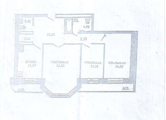 Продается 3-комнатная квартира, 91 м2, Новосибирск, Кисловодская улица, 4, Кисловодская улица